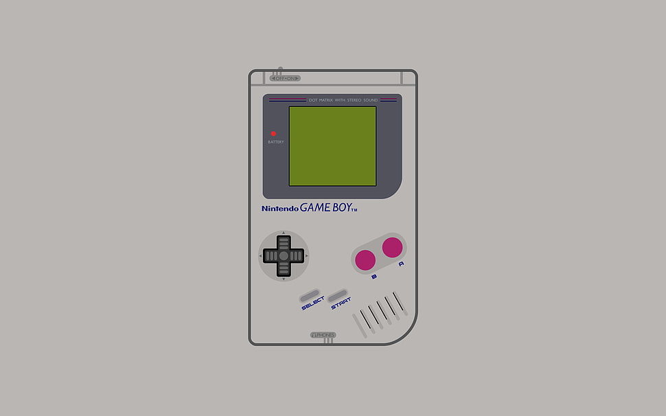white Nintendo Gameboy toy, GameBoy, consoles, video games, minimalism HD wallpaper