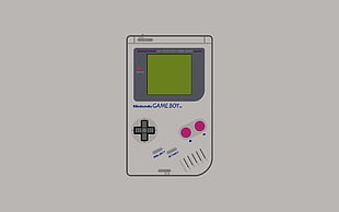 white Nintendo Gameboy toy, GameBoy, consoles, video games, minimalism HD wallpaper