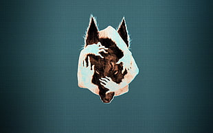 wolf sticker