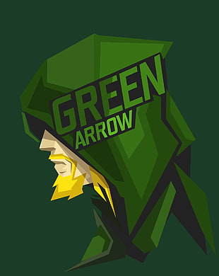 green arrow illustration, superhero, DC Comics, Green Arrow HD wallpaper