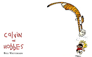 Calvin and Hobbes by Bill Watterson wallpaper, Calvin and Hobbes