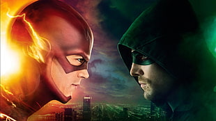 The Flash and Green Arrow wallpaper, Flash, Green Arrow, Arrow (TV series), Arrow HD wallpaper