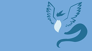 blue phoenix illustration, Articuno, Pokémon