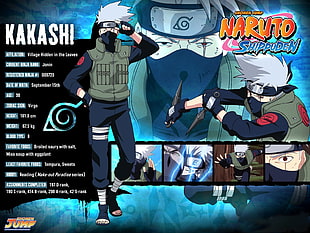 Kakashi from Naruto Shippuden poster