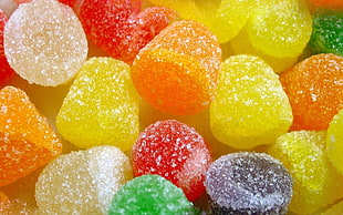 multicolored jelly candy