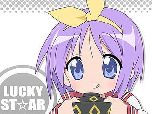 Lucky Star female anime character HD wallpaper