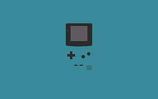black and green gameboy console digital wallpaper