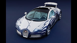 blue Alfa Romeo vehicle, Bugatti Veyron, Bugatti, car, vehicle