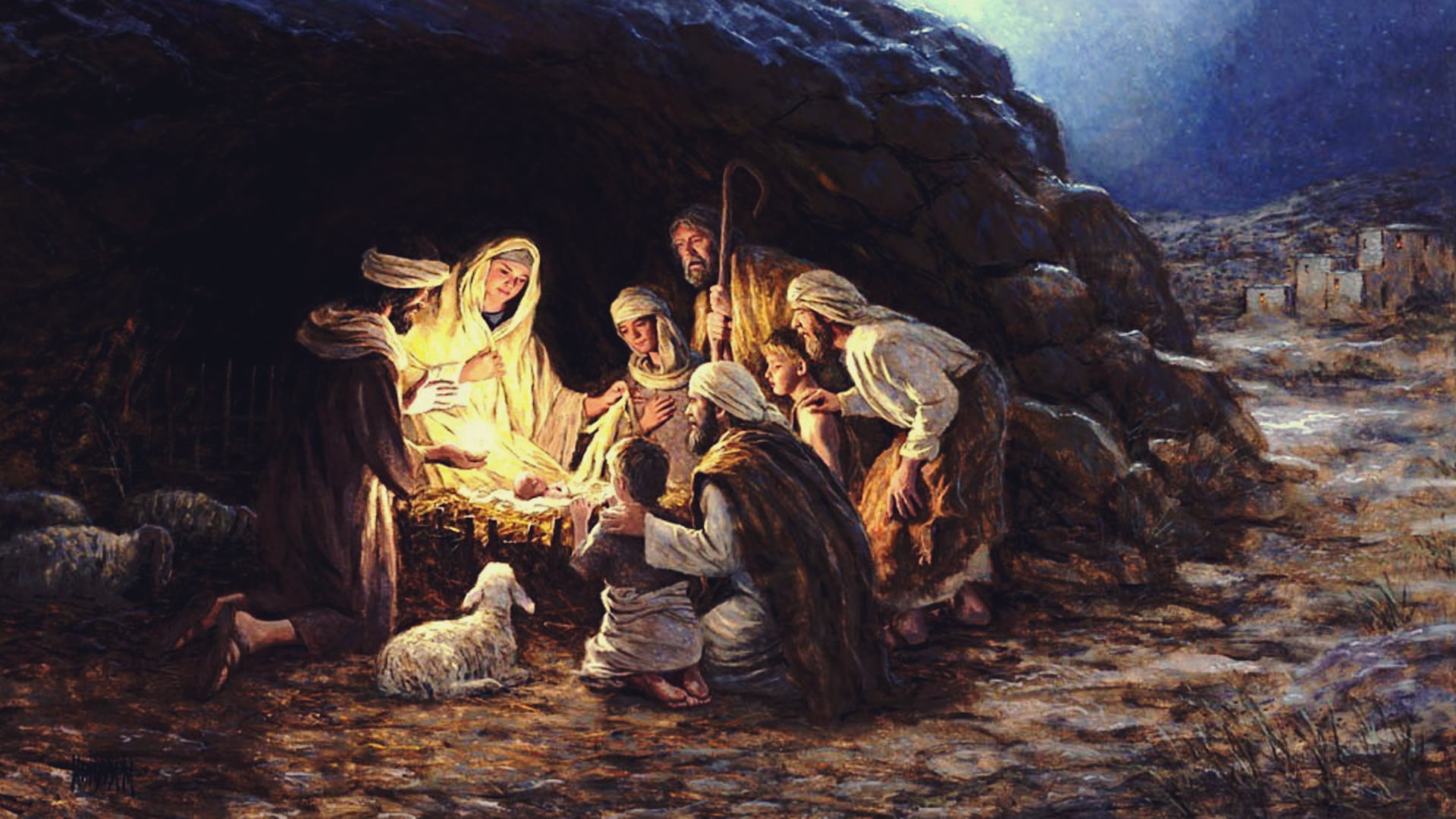 375x667 resolution | the birth of Christ digital painting, Jesus Christ ...
