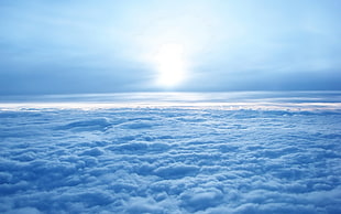 clouds at daytime HD wallpaper