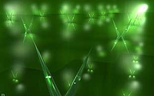 green digital wallpaper HD wallpaper