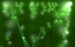 green digital wallpaper