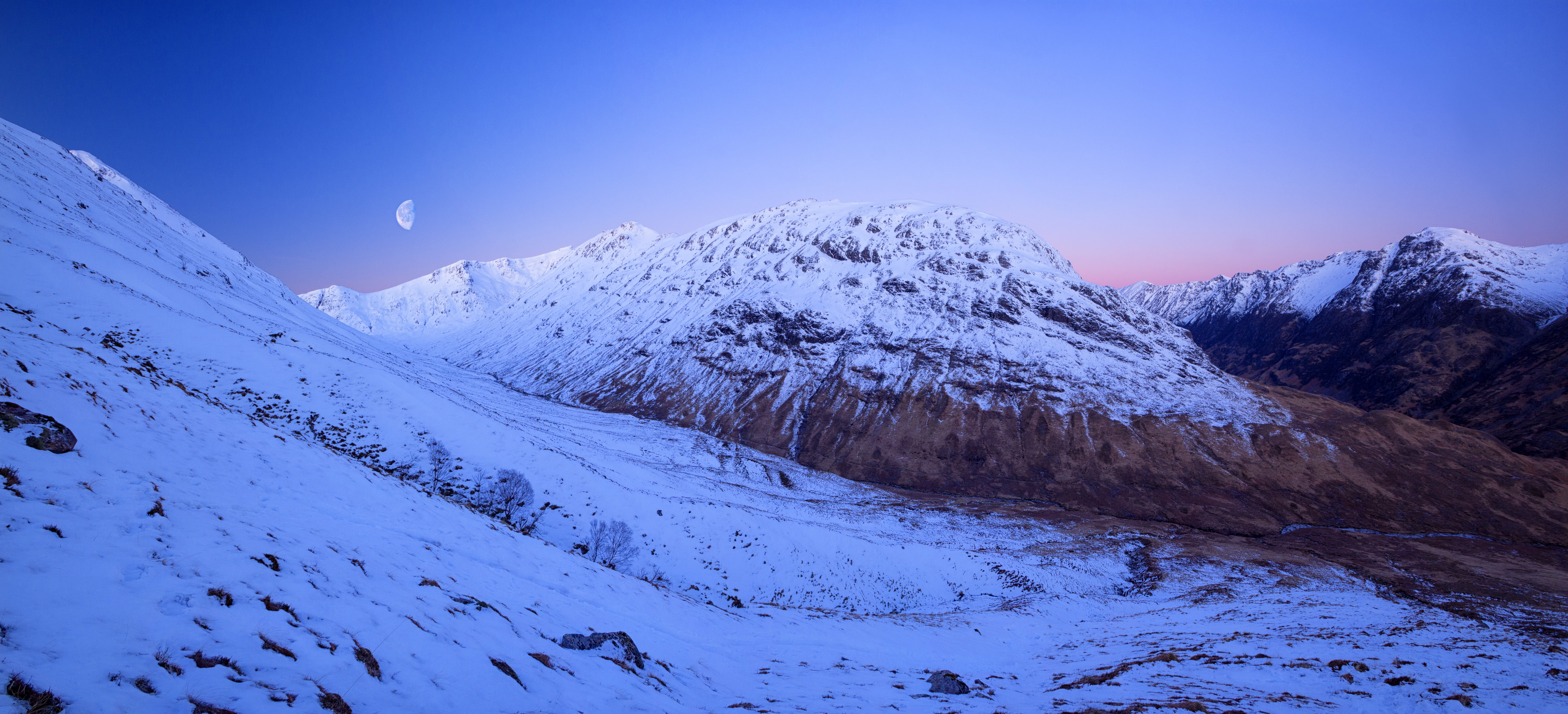 1024x600 resolution | landscape photography of mountain alps, glencoe ...