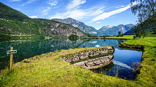body of water at daytime, stryn, norway HD wallpaper