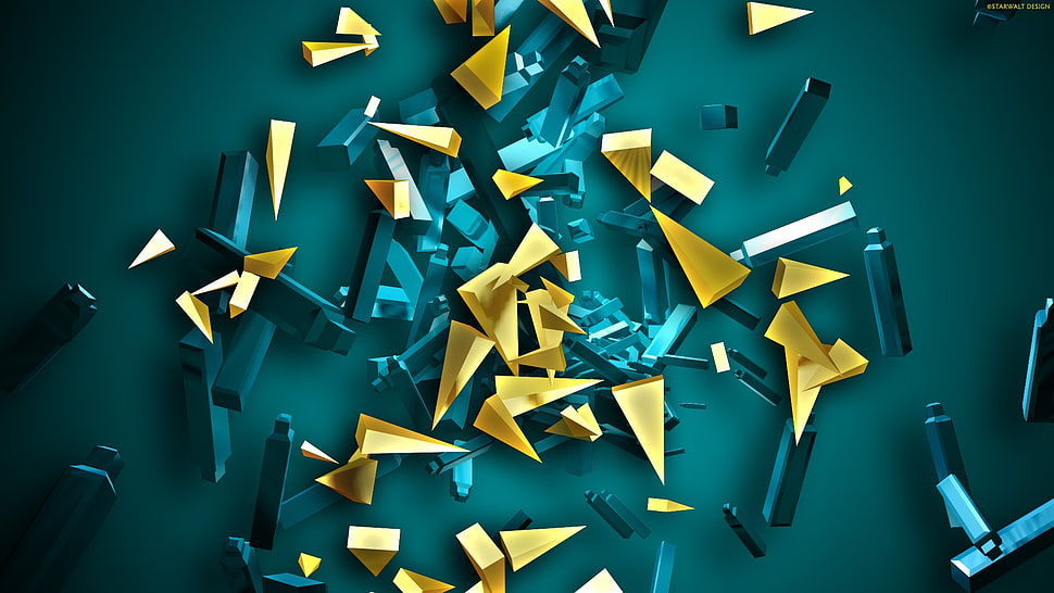 cut papers confetti, abstract HD wallpaper