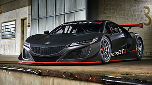 red and black Honda NSX GT3