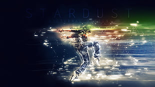 Stardust Nocturnal Designs digital wallpaper, dancer, star trails, model, abstract HD wallpaper