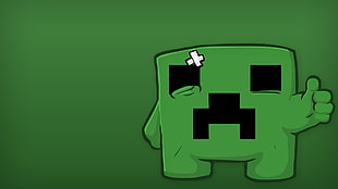 Creeper Minecraft doing thumbs up