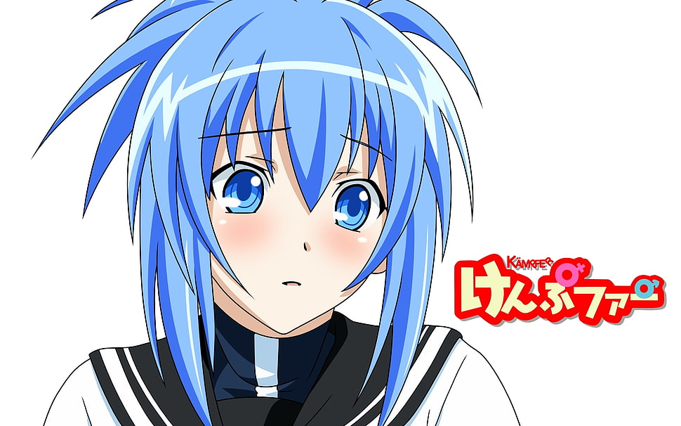 1. "The Blue-Haired Girl" - A common character archetype in anime and manga - wide 6