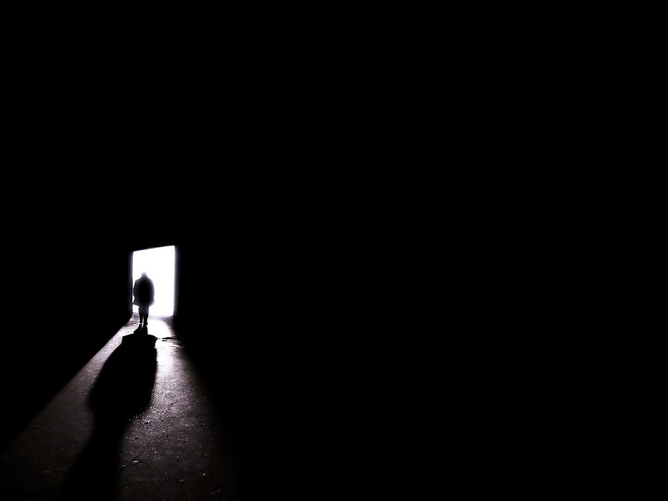 door, minimalism, artwork HD wallpaper