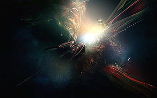 time lapse photography of white light stroke