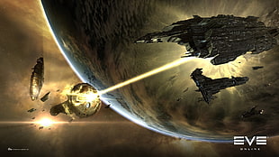 Eve Online digital wallpaper, EVE Online, PC gaming, science fiction, space