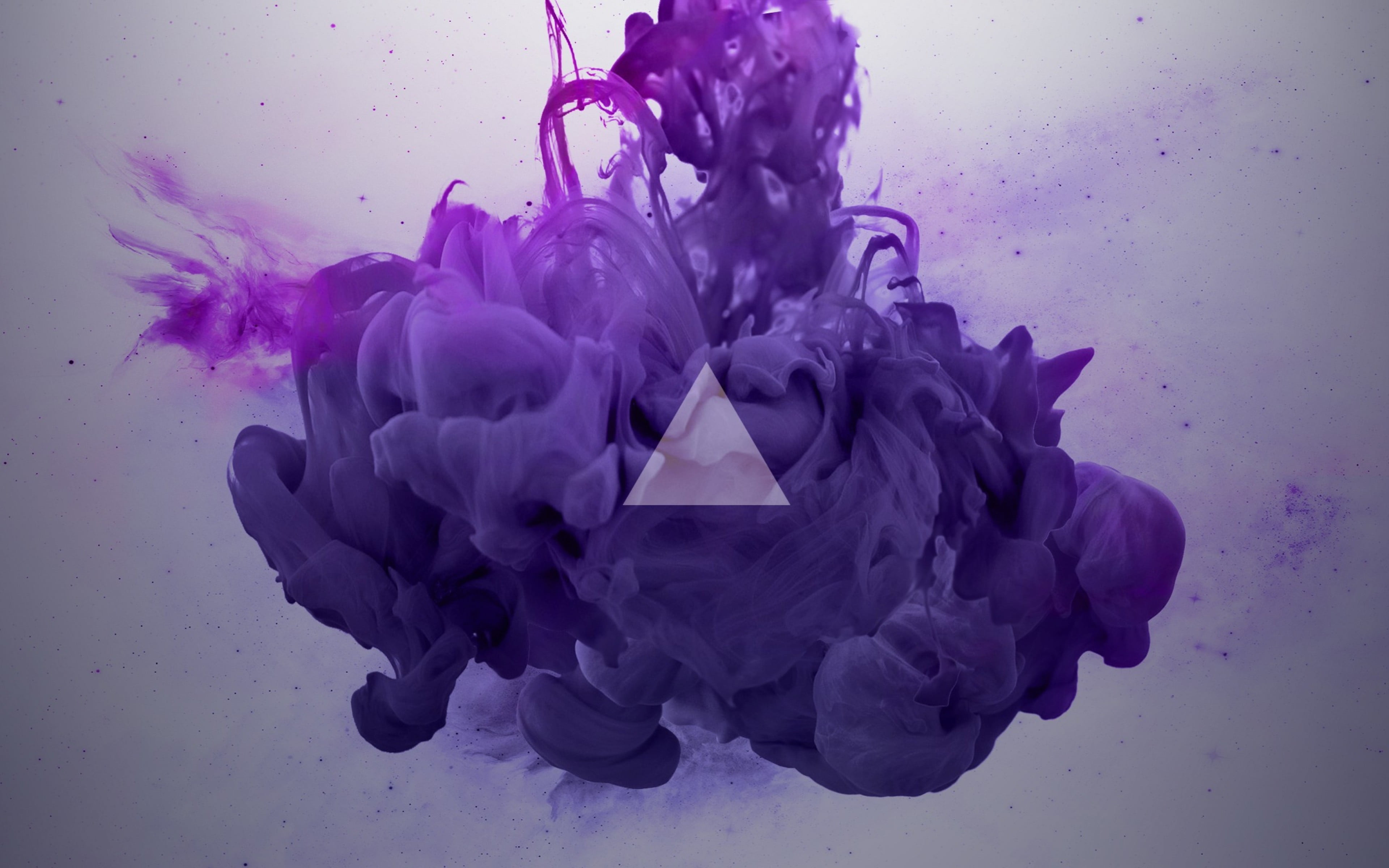 purple smoke digital wallpaper