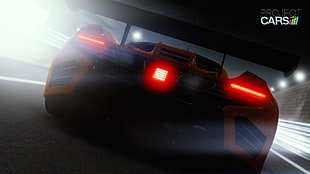 orange McLaren Mp4 12c GT3, video games, McLaren MC4-12C, McLaren MP4-12C GT3, Project cars