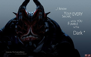 red and black alien character, Mass Effect, Mass Effect 2, Mass Effect 3, quote HD wallpaper