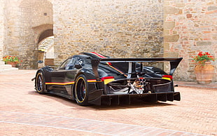 black sports car, Pagani, Pagani Zonda Revolucion