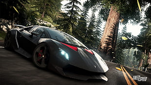 black and white car bed frame, Need for Speed, Need for Speed: Rivals, video games, Lamborghini Sesto Elemento
