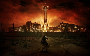 digital art of person, Fallout: New Vegas, video games, Fallout, apocalyptic