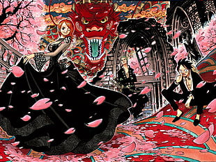 OnePiece digital wallpaper, One Piece, Nami, Roronoa Zoro, Monkey D. Luffy