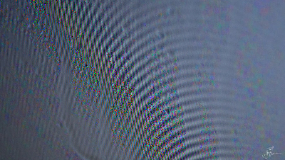 monitor, water drops, rain, pixels HD wallpaper