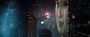 woman portrait, city, Blade Runner, movies, science fiction