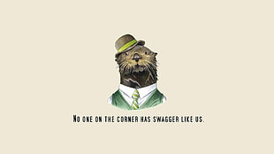 no one on the corner has swagger like us. digital wallpaper, quote