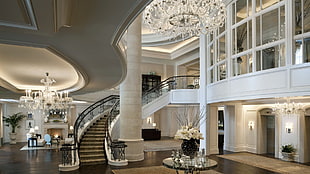 white wooden framed glass top table, house, architecture, lights, interior