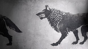 Game of Thrones, sigils, House Stark HD wallpaper