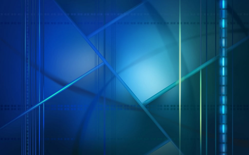 blue and green abstract digital wallpaper HD wallpaper