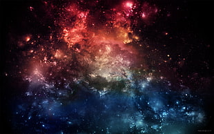 outer space digital wallpaper, space art, nebula, stars, space HD wallpaper