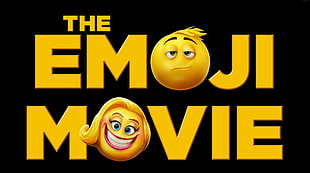 The Emoji Movie text on black background