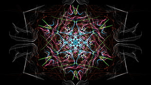 multicolored wallpaper, fractal, abstract, artwork