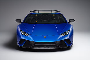 blue Lamborghini Gallardo, Lamborghini Huracan Performante Spyder, Geneva Motor Show, 2018
