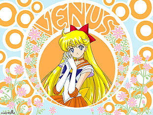 Sailor Moon Venus graphic wallpaper