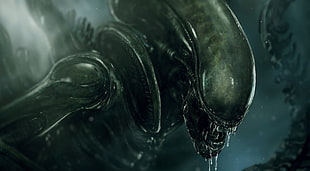 monster character screenshot, Xenomorph, artwork, creature, aliens