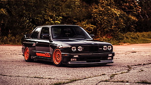 black BMW sedan, BMW M3 , car HD wallpaper