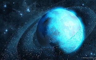 blue planet illustration