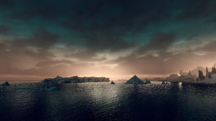gray mountain range, The Elder Scrolls V: Skyrim HD wallpaper