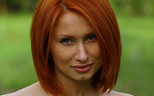 red haired woman