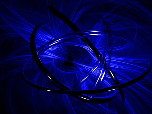 blue spiral illustratin HD wallpaper